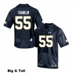 Notre Dame Fighting Irish Men's Ja'Mion Franklin #55 Navy Under Armour Authentic Stitched Big & Tall College NCAA Football Jersey VPV3299OP